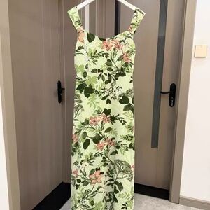 Sugarlips White and Orange Maxi Sundress